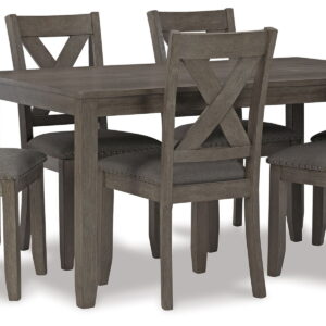 Caitbrook - RECT DRM Table Set (Set of 7) - Gray