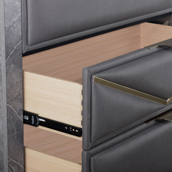 Symetry Drawers Symmetry – 5 Drawer Chest – Charcoal | Plaza House Furniture