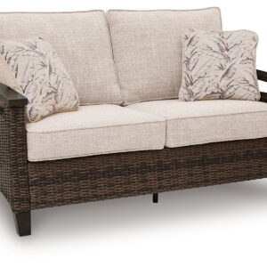 Monterey Point - Loveseat With Cushion - Dark Brown