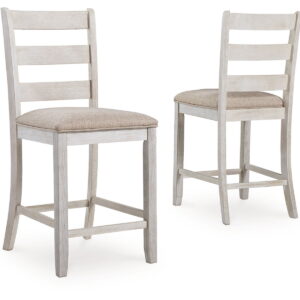 Skempton - Upholstered Barstool (Set of 2) - White