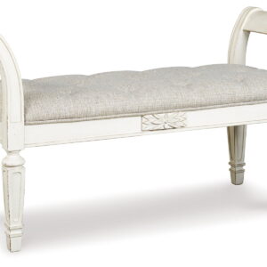 Realyn - Accent Bench - Antique White