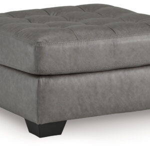 Clairette Court - Oversized Accent Ottoman - Alloy