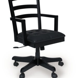 Wildenauer - Home Office Swivel Desk Chair - Brown / Black