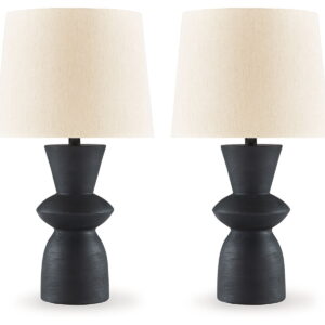 Scarbot - Paper Table Lamp (Set of 2) - Distressed Black