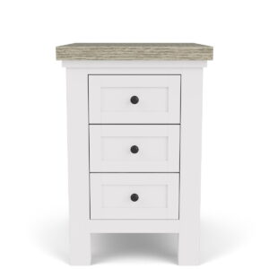 Cora - Chairside Table - Cloud / Fog