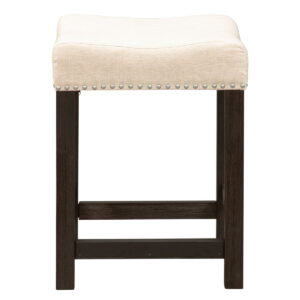 Heatherbrook - Upholstered Console Stool - Charcoal & Ash
