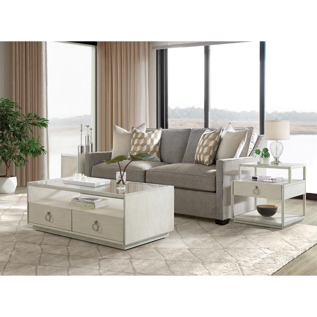 Maisie - Chairside Table - Champagne - Image 2