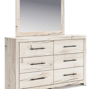 Lawroy - Dresser And Mirror - Light Natural