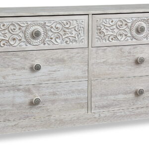 Paxberry - Six Drawer Dresser - Weatherworn - Whitewash