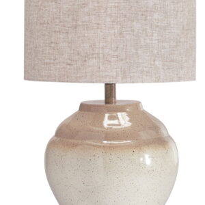 Waldish - Metal Table Lamp - Cream / Beige
