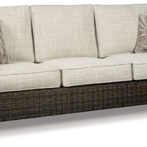 Paradise Trail - Sofa with Cushion - Medium Brown