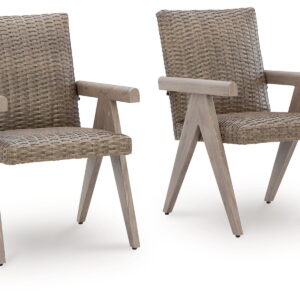 Cliff Trails - Arm Chair (Set of 2) - Beige