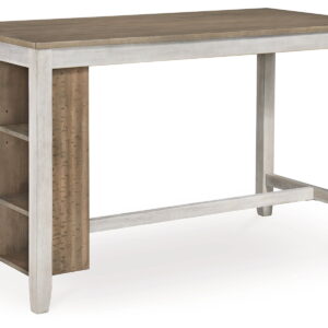 Skempton - Rectangular Counter Table With Storage - White