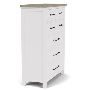 Cora - 5 Drawer Chest - White