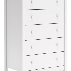 Hallityn - Five Drawer Chest - White