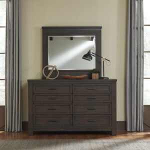 Thornwood Hills - Dresser & Mirror - Rock Beaten Brown