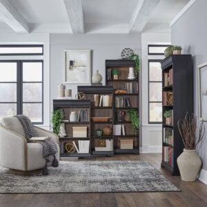 Meritage - Stepped Bookcase Wall - Aged Charcoal