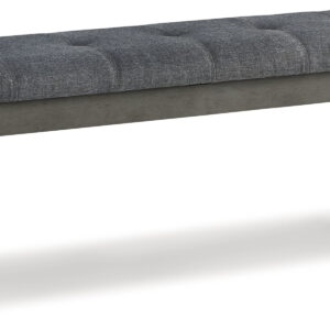 Hallanden - Large UPH Dining Room Bench - Black / Gray
