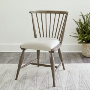 Americana Farmhouse - Upholstered Seat Windsor Chair (RTA) - Dusty Taupe