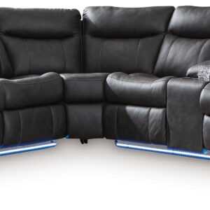 Sultan Meadow - 2-Piece Reclining Sectional - Carbon