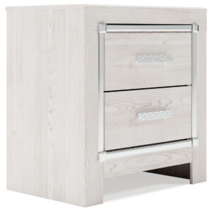 Altyra - Two Drawer Night Stand - White