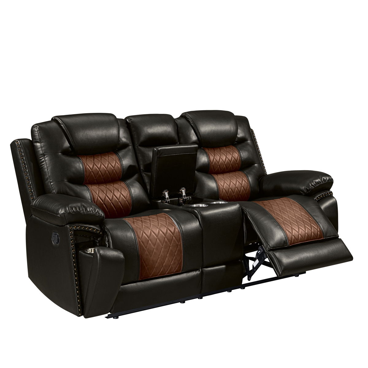 Nikko - Console Loveseat With Dual Recliners - Image 19