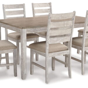 Skempton - Dining Room Table Set (Set of 7) - White