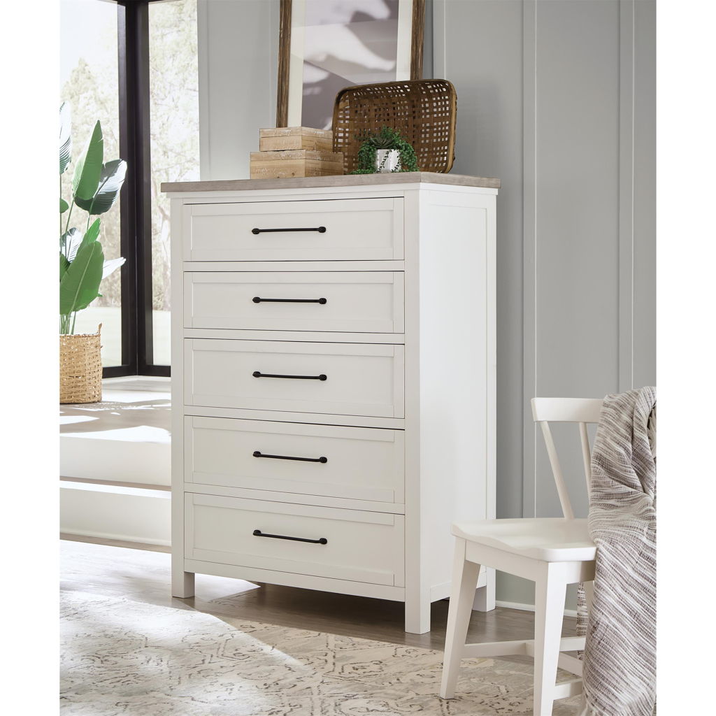 Cora - 5 Drawer Chest - White - Image 3