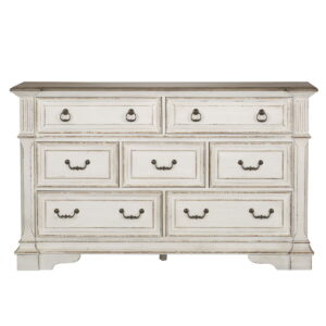 Abbey Park - 7 Drawer Dresser - Antique White