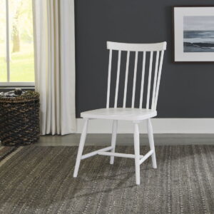 Palmetto Heights - Spindle Back Side Chair (RTA) - Shell White & Driftwood