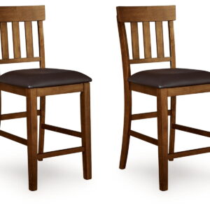 Ralene - Upholstered Barstool (Set of 2) - Medium Brown
