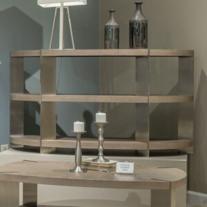 Harlow - Sofa Table - Sandstone & Satin Nickel