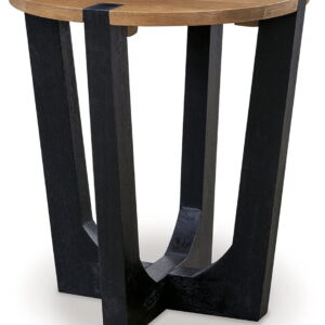 Hanneforth - Round End Table - Brown