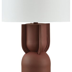 Rowandale - Metal Table Lamp - Brick Red