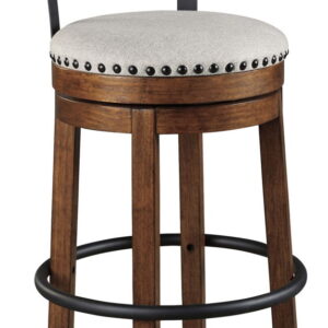Valebeck - Tall Upholstered Swivel Barstool