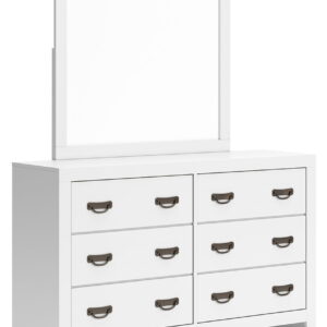 Binterglen - Dresser And Mirror - White