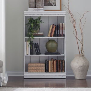 Magnolia Manor - 48" Bookcase (RTA) - Antique White
