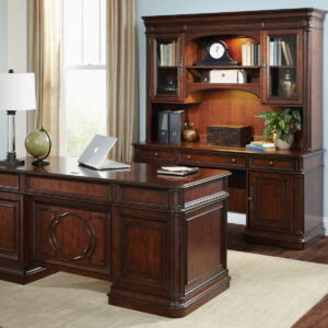 Brayton Manor - 5 Piece Home Office Jr Executive Set - Cognac