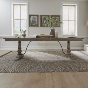 Americana Farmhouse - Trestle Table - Dusty Taupe