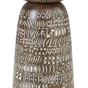 Hadcher - Accent Table - Cream / Brown