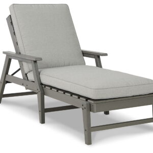 Visola - Chaise Lounge with Cushion - Gray