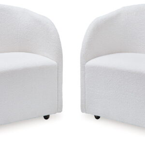 Rowanbeck - Dining Upholstered Arm Chair (Set of 2) - Ivory