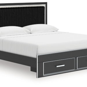 Zuraleus - Upholstered Panel Platform Storage Bed
