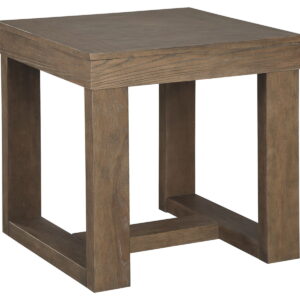 Cariton - Square End Table - Gray