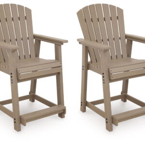 Seacliff Beach - Barstool (Set of 2) - Medium Brown