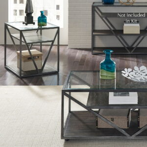 Arista - 3 Piece Table Set (1 Cocktail 2 End Tables) - Cobblestone Brown / Gray Dusty