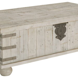 Carynhurst - Lift Top Cocktail Table - White Wash Gray