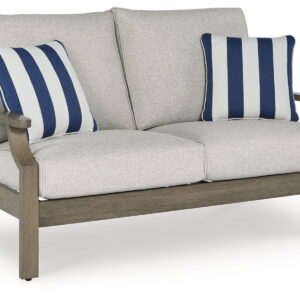 Rainier Ranch - Loveseat With Cushion - Brown / Beige