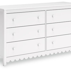 Hallityn - Six Drawer Dresser - White