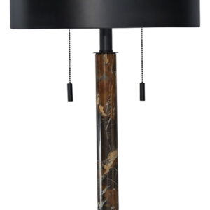 Alanbert - Metal Table Lamp - Brown / Black